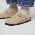 Boston Suede Leather Narrow - Sandcastle