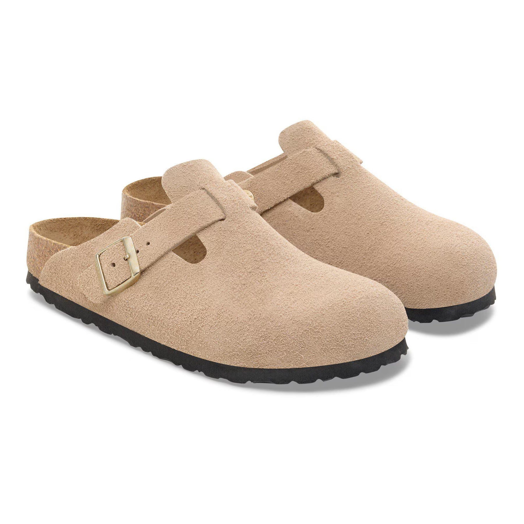 Boston Suede Leather Narrow - Sandcastle