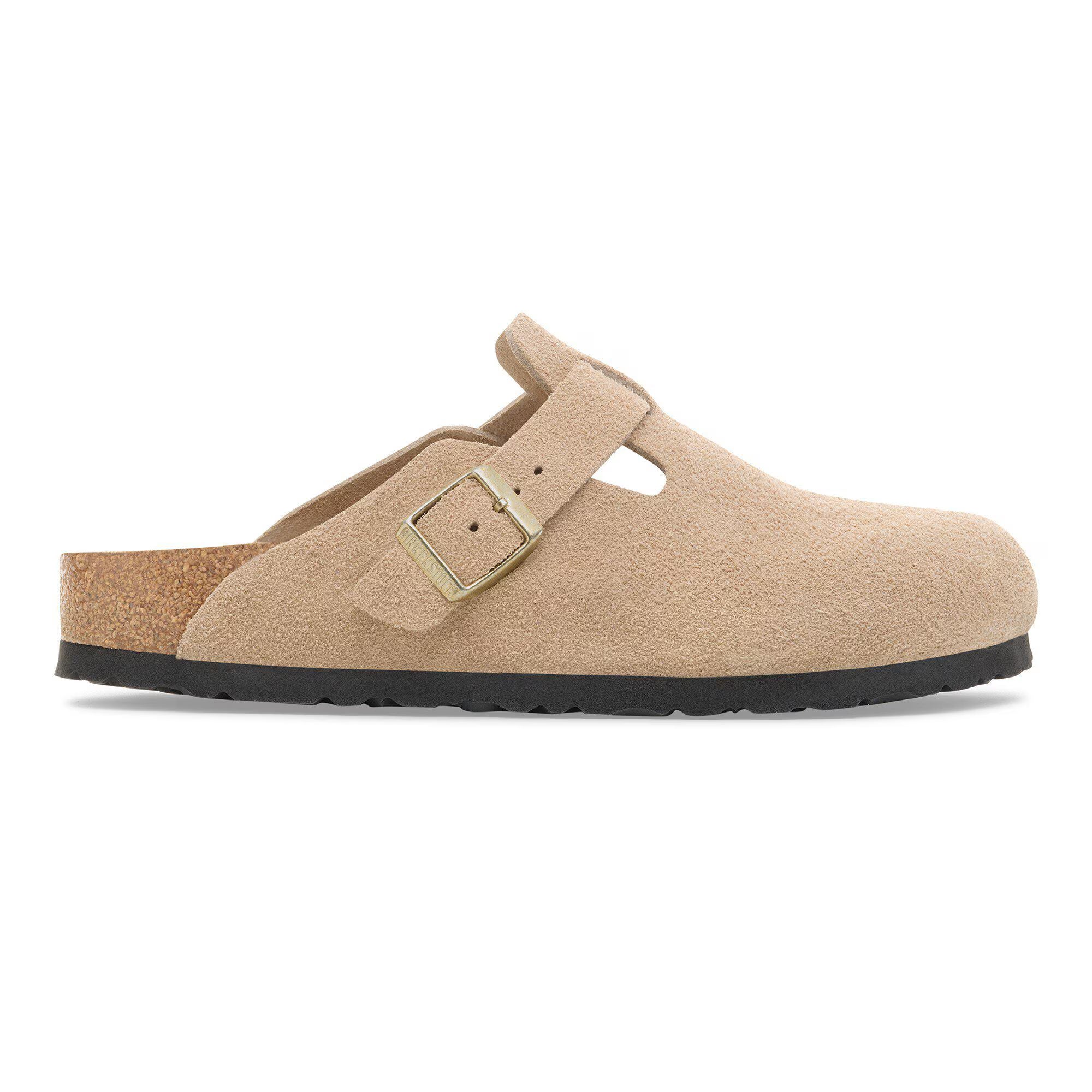 Boston Suede Leather Narrow - Sandcastle