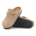 Boston Suede Leather Narrow - Sandcastle