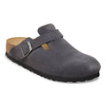 Boston Suede Leather Narrow - Charcoal