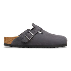 Boston Suede Leather Narrow - Charcoal