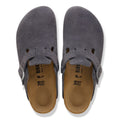 Boston Suede Leather Narrow - Charcoal