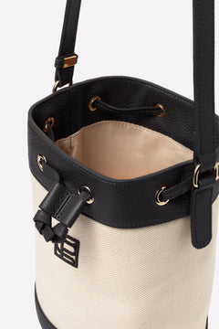 Canvas Bucket Bag - Black