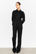 Eloise Embellished Shirt - Black