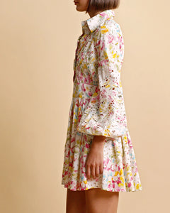 Poplin Mini Dress - Flora