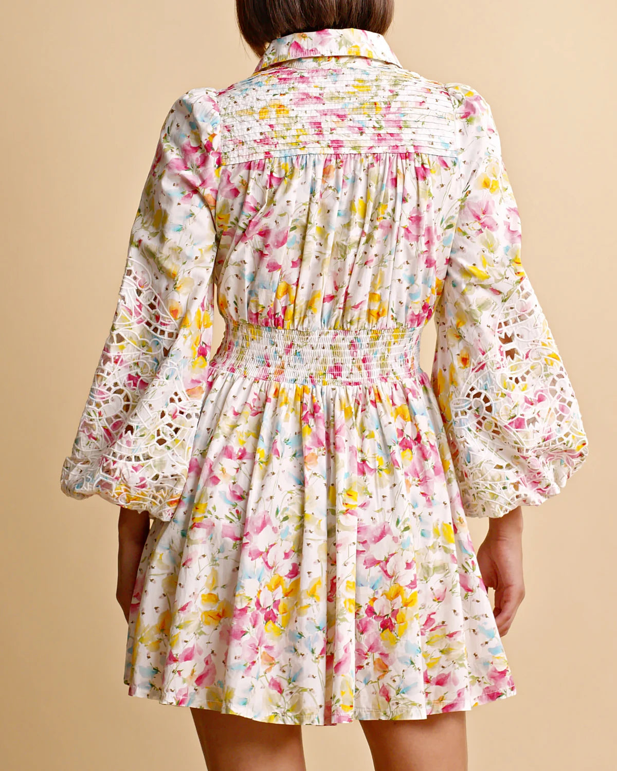 Poplin Mini Dress - Flora