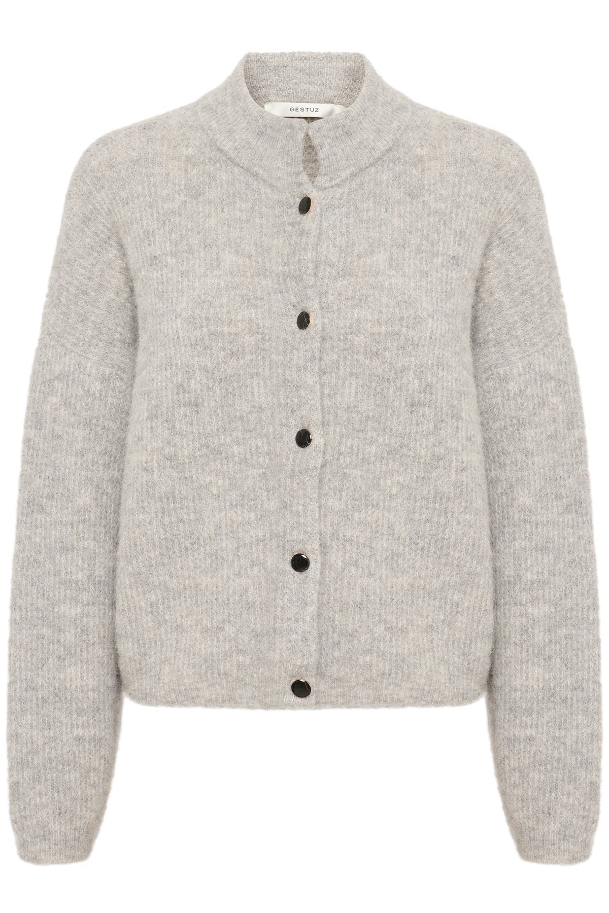 AlphaGZ Short Cardigan Light Grey Melange
