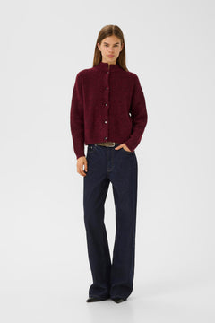 AlphaGZ Short Cardigan - Blood Red Mélange