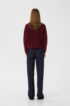 AlphaGZ Short Cardigan - Blood Red Mélange