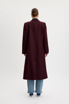 MaleneGZ Coat - Dark Bordeaux
