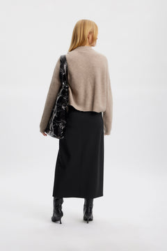 JoelleGZ HW Long Skirt - Black