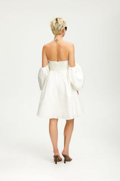 DaniGZ Off Shoulder Dress - Egret