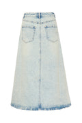 ManulaGZ HW Midi Skirt - Light Blue Acid Wash