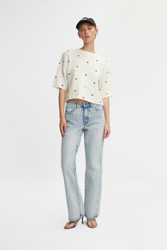 AlphaGZ Dot Box Tee - Ivory