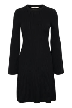 Antaligz Wool Short Dress - Black