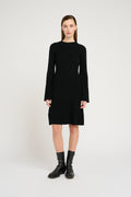 Antaligz Wool Short Dress - Black