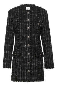 Gaellygz Dress - Blacknwhite Check
