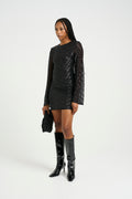 Gliragz Short Dress - Black Sequins