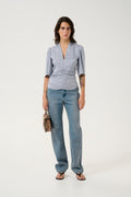 GZbianca Blouse - Grey Blue