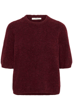 Gzalpha Ss Tee - Blood Red Mélange