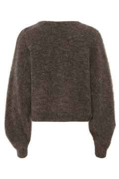 Gzdebbie V Cardigan - Chestnut Melange