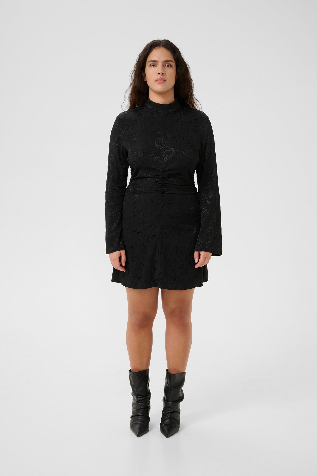 Gzrosia Short Dress - Black