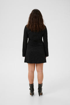 Gzrosia Short Dress - Black