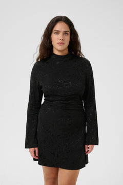 Gzrosia Short Dress - Black