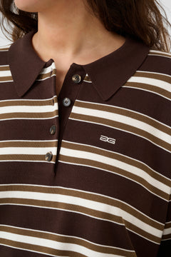 Gzpaige Polo Pullover - Molé/Dark Beech/Egret