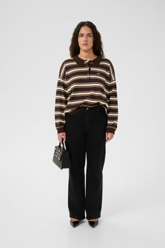 Gzpaige Polo Pullover - Molé/Dark Beech/Egret