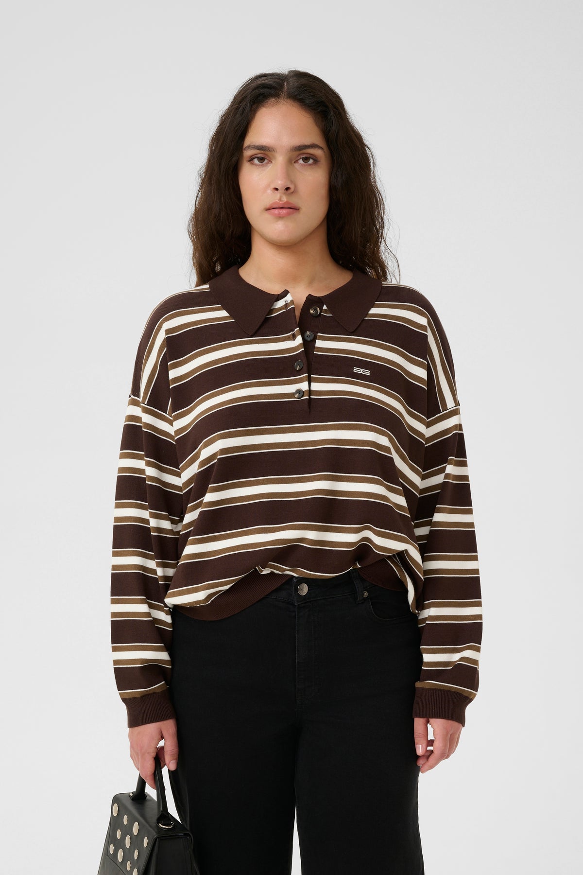 Gzpaige Polo Pullover - Molé/Dark Beech/Egret