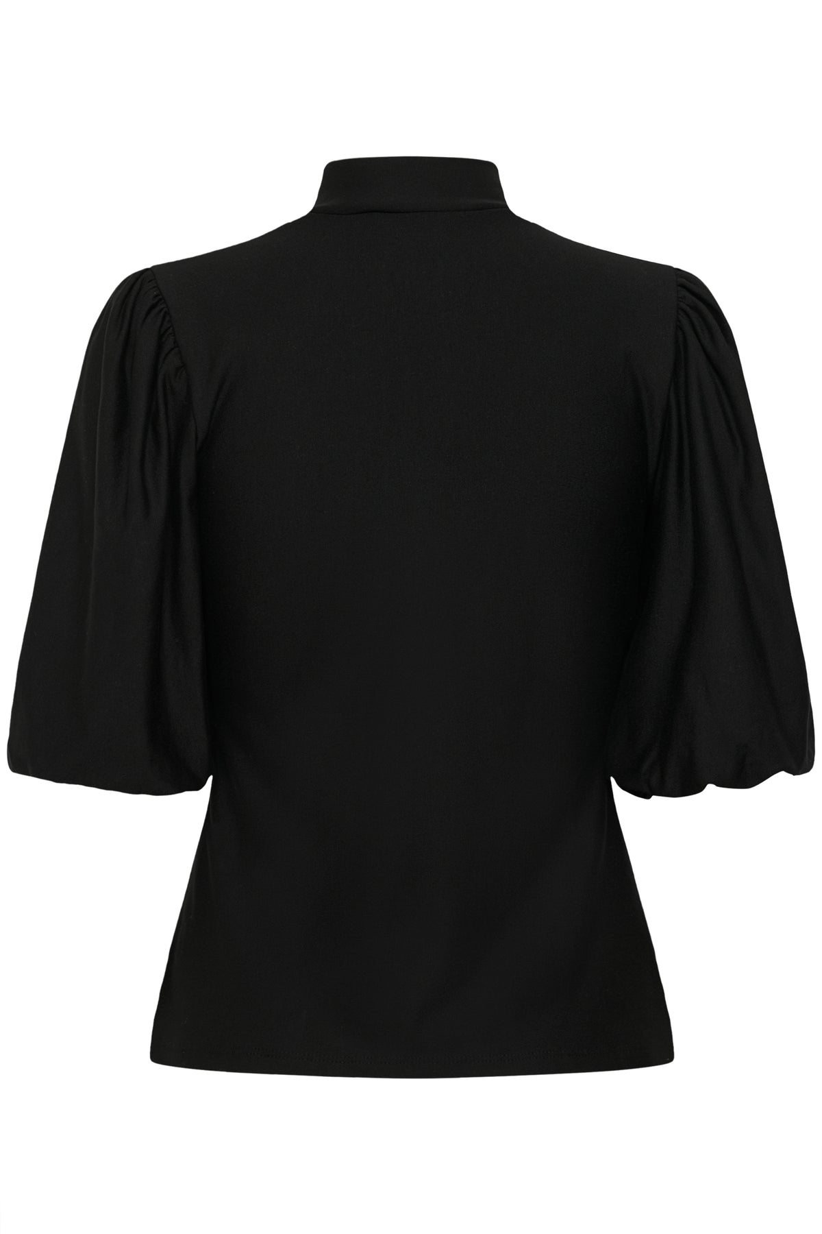 Gzrifa Button Balloon Top - Black