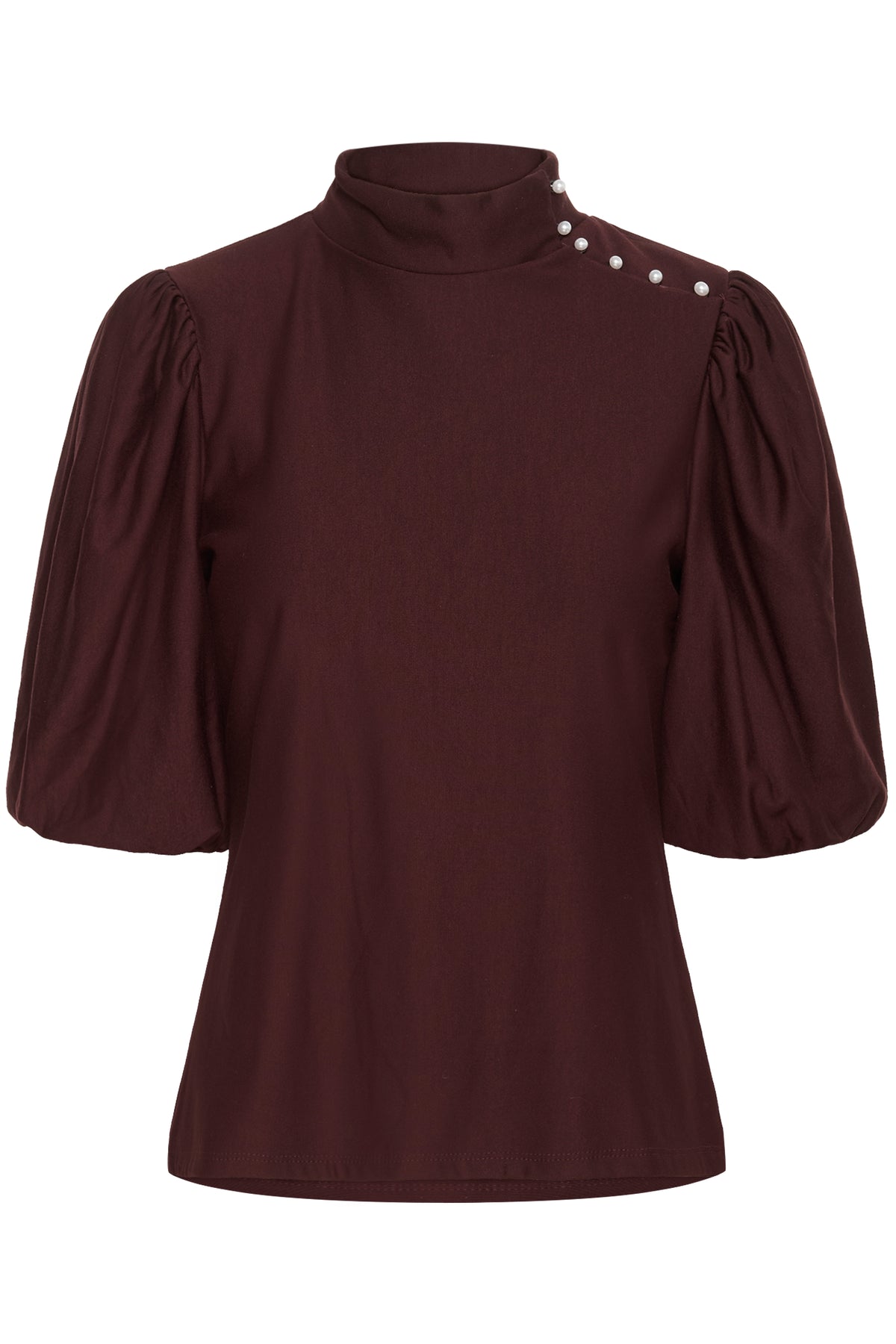 Gzrifa Button Balloon Top - Aronia