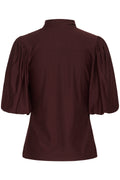 Gzrifa Button Balloon Top - Aronia