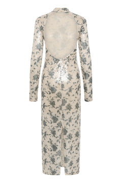 Gzsveda Dress - Champagne/Black Sequins