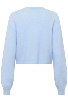 Gzdebbie Short Cardigan - Blue Finch Mélange