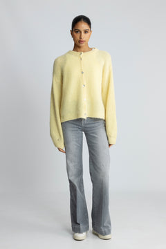 Kae Knit Cardigan - Light Yellow
