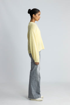 Kae Knit Cardigan - Light Yellow
