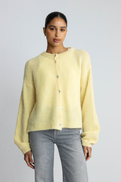 Kae Knit Cardigan - Light Yellow