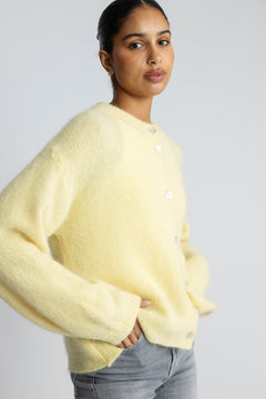 Kae Knit Cardigan - Light Yellow