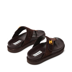 Tuned-In - Chocolate Brown Suede