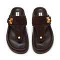 Tuned-In - Chocolate Brown Suede