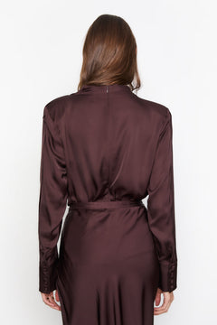 Arlene Blouse - Dark Brown
