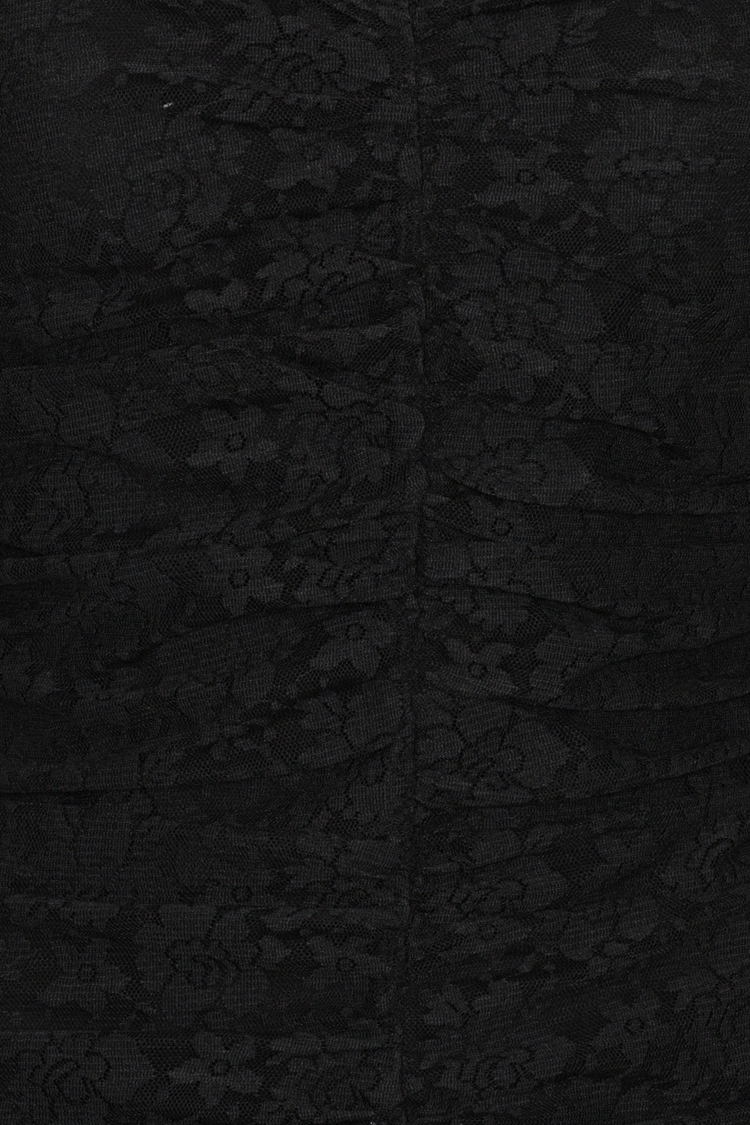 Lace Puff Sleeve Dress - Black