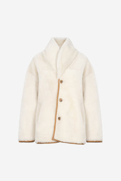 Melli Shearling Jacket - Camel Suede
