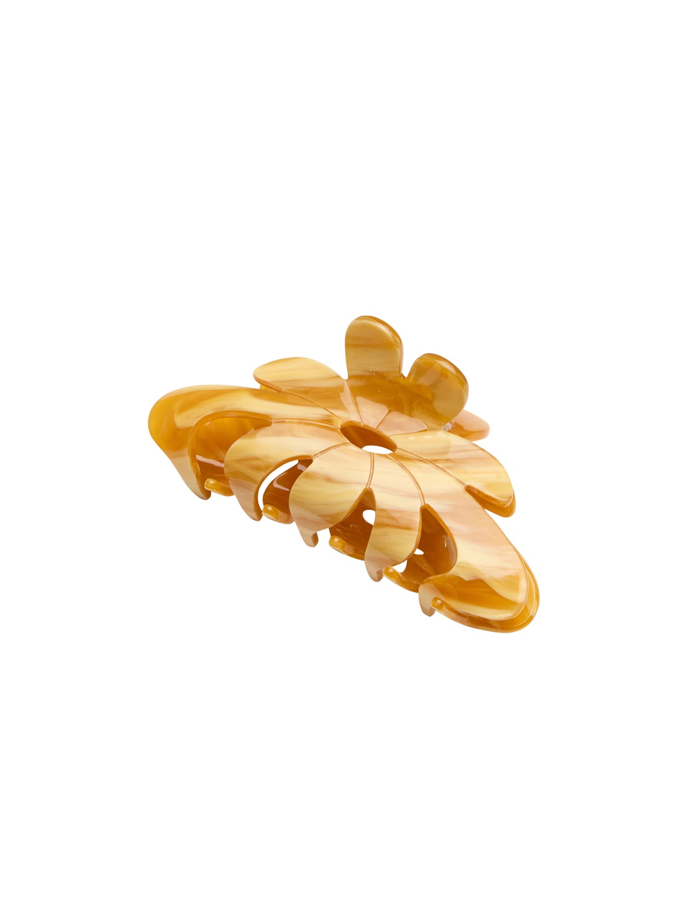Marbie Magnolia Hair Claw - Umber Orange