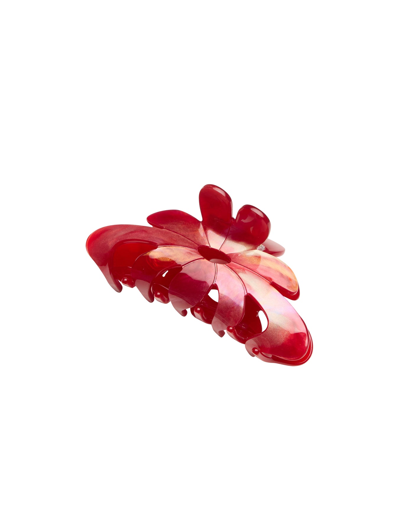 Marbie Magnolia Hair Claw - Adrenaline Red