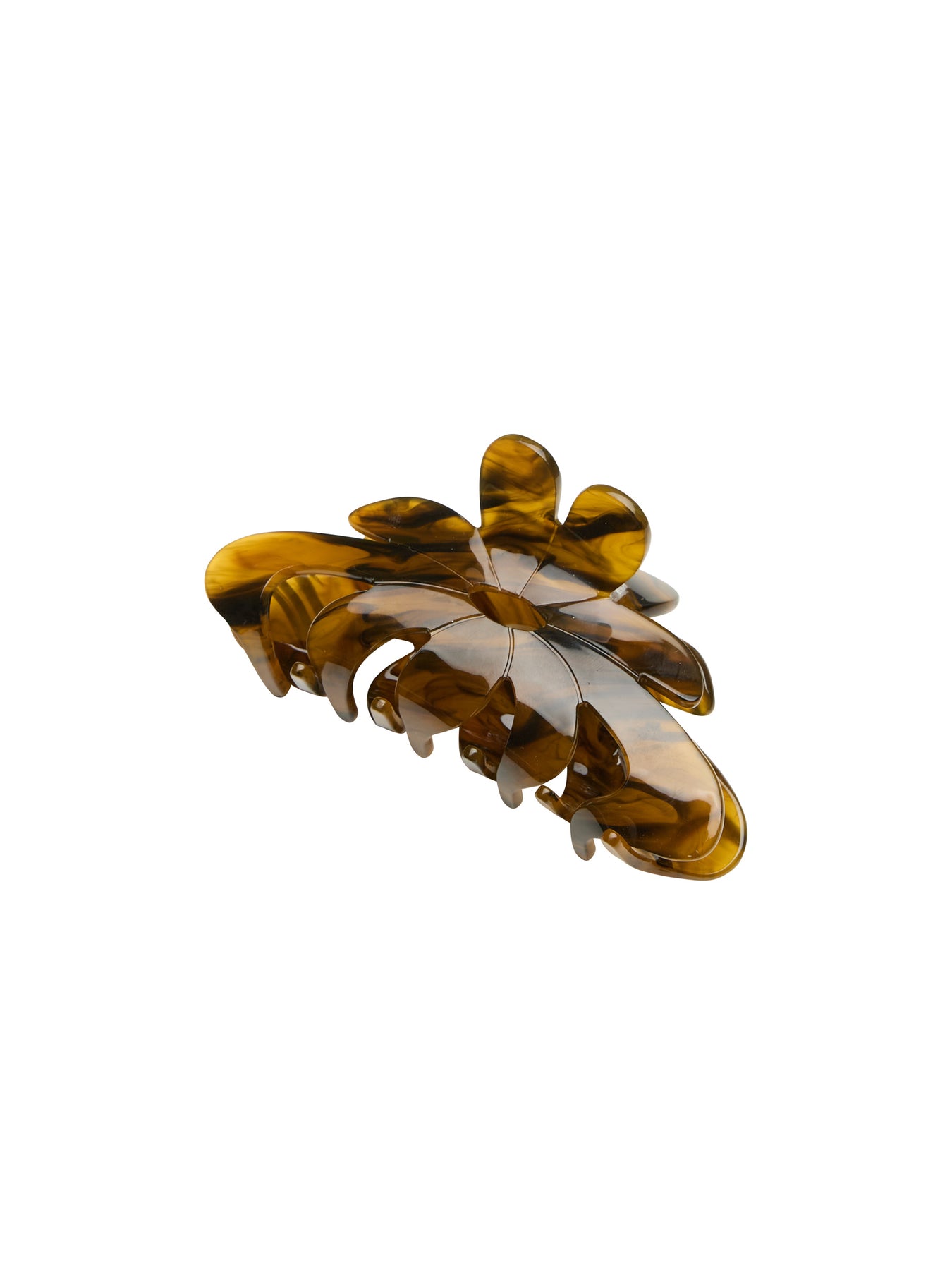 Marbie Magnolia Hair Claw - Hot Fudge Brown