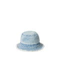 Washed Denima Bucket Hat - Denim